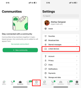 WhatsApp Settings linked Devices Option - Akshay Gangwar/Beebom