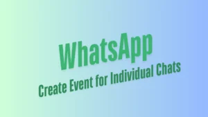 Image: Create Event for Individual Chats, Credit: Shiny/Techerry