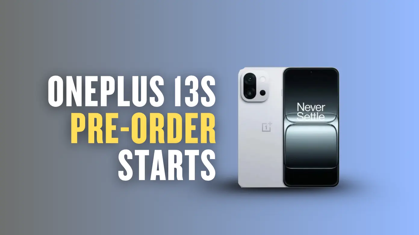 Image: OnePlus 13s Pre-order Starts, Credit: Vikk/Techerry