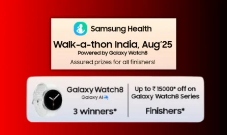 image: Samsung Introduced Walk-a-Thon India (3nd Edition) Offering Rs 15000 Rewards,Credit: Ram/Techerry
